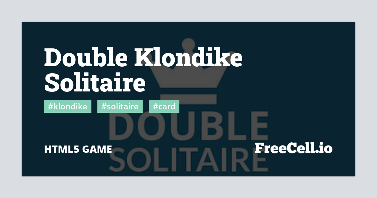 🕹️ Play Double Solitaire Game: Free Online 2 Deck Solitaire Card