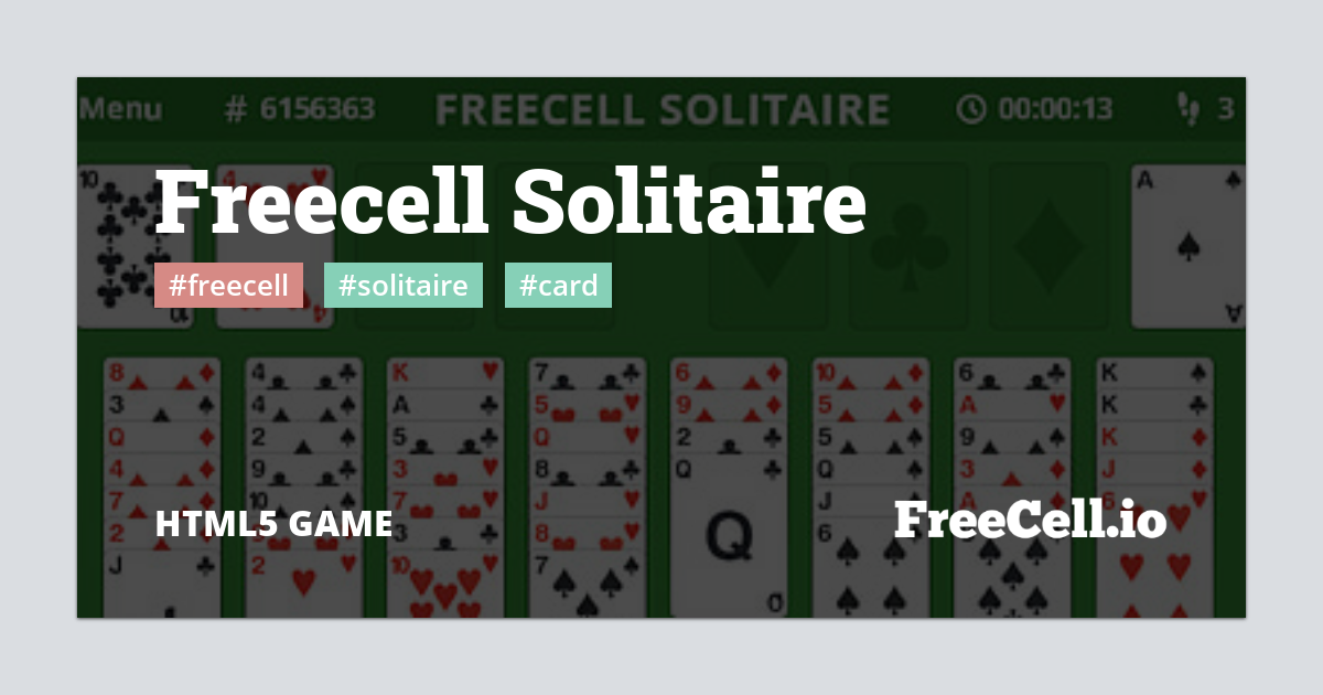 freecell solitaire green felt