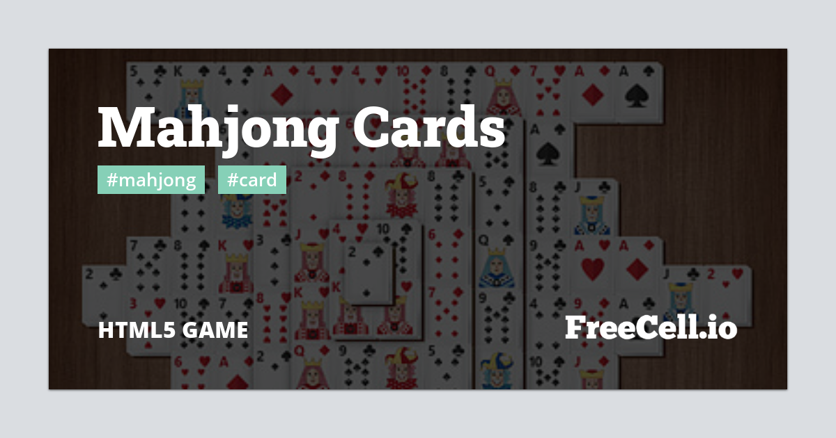 MAHJONG CARDS online game